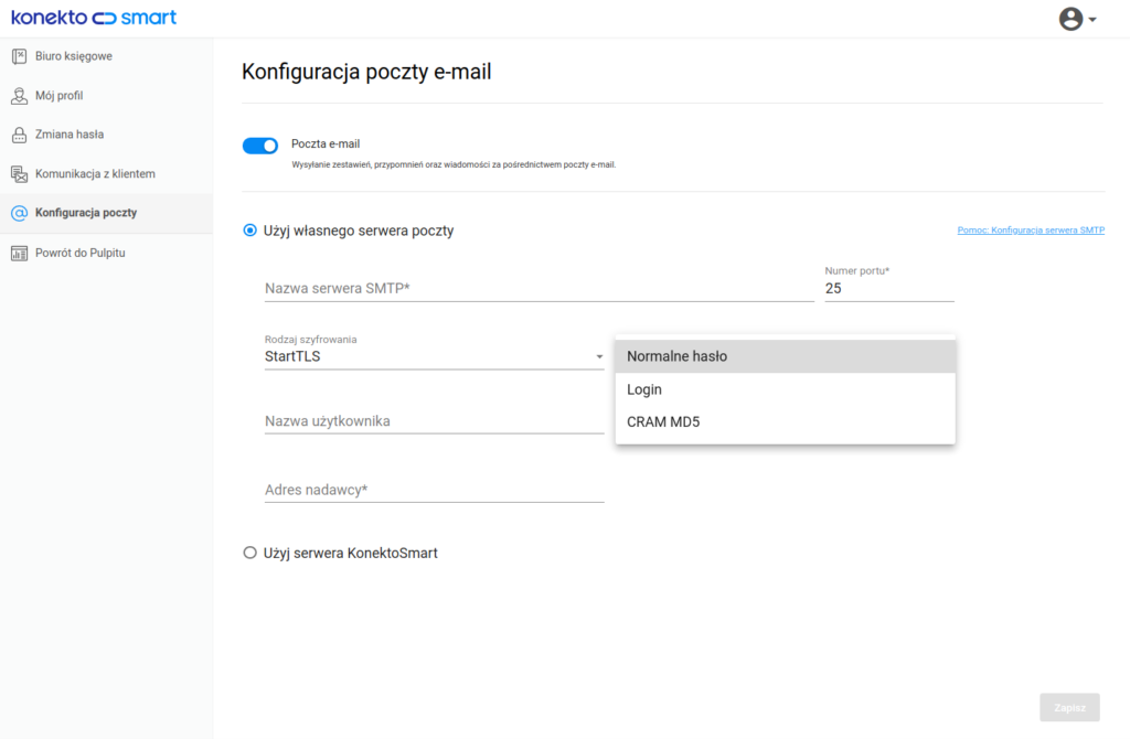 Konfiguracja własnego serwera poczty e-mail