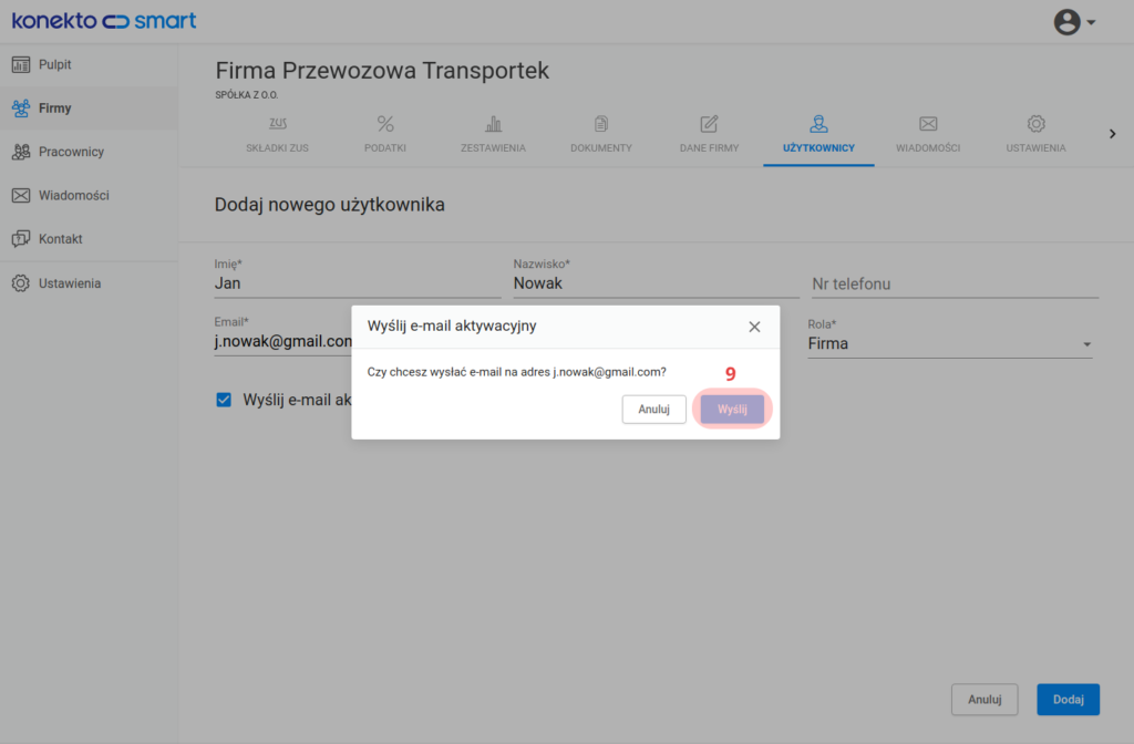 E-mail aktywacyjny